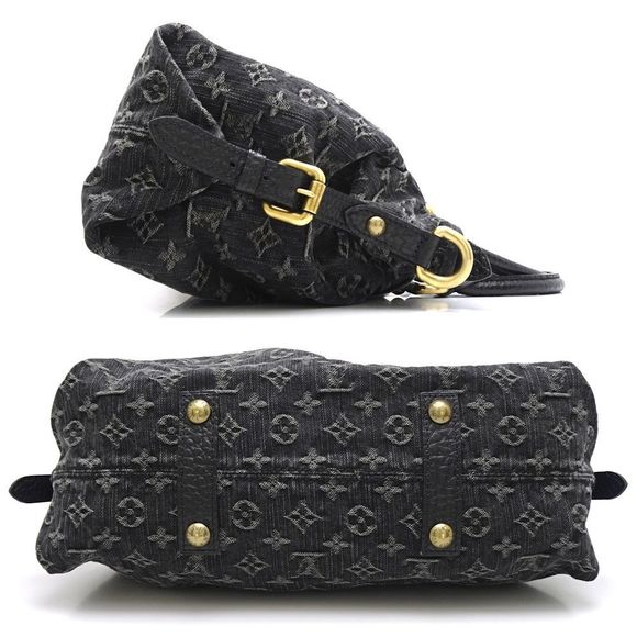 Louis Vuitton Monogram Denim Neo Cabbie MM Noir Black - Picture 2 of 8